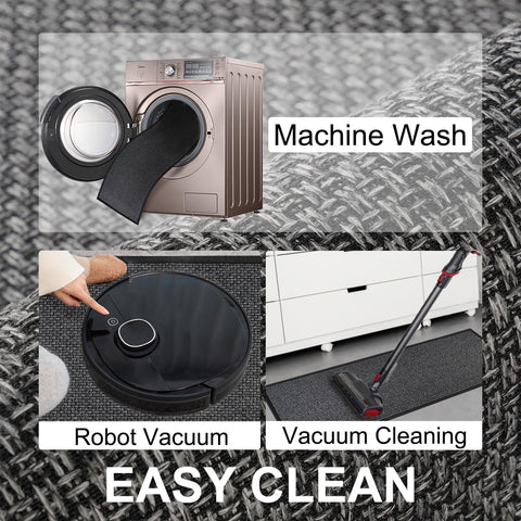 SUMLANS non-slip runner in entryway—easy to keep clean and looking new.
