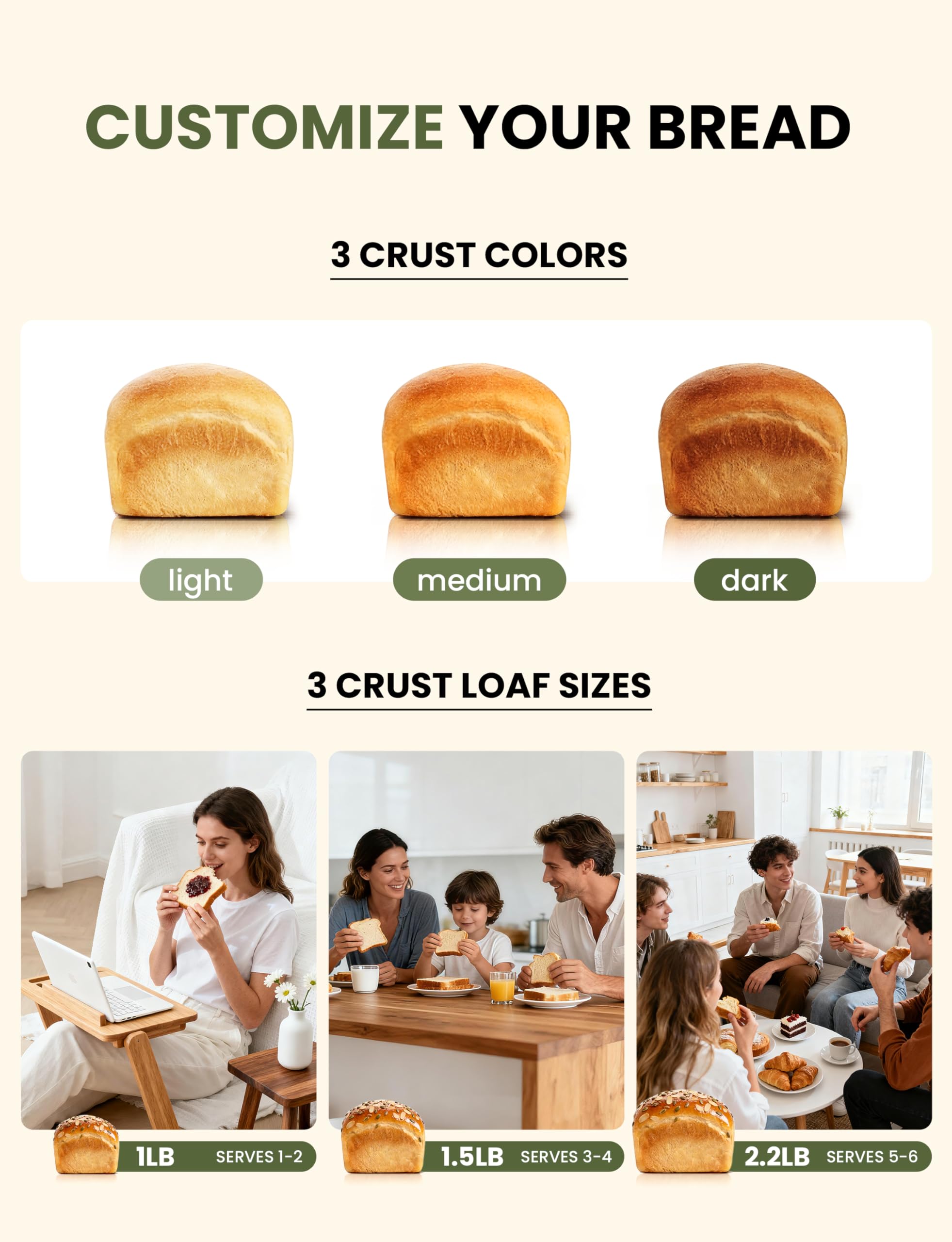 SUMSATY ceramic nonstick pan releasing bread smoothly