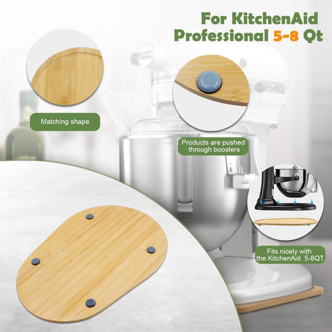 Natural bamboo finish adds warmth while protecting finishes.