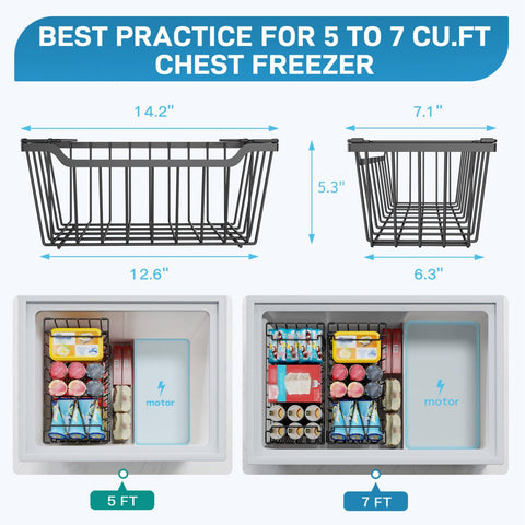Sunally eight-pack freezer bins neatly organized for quick visibility