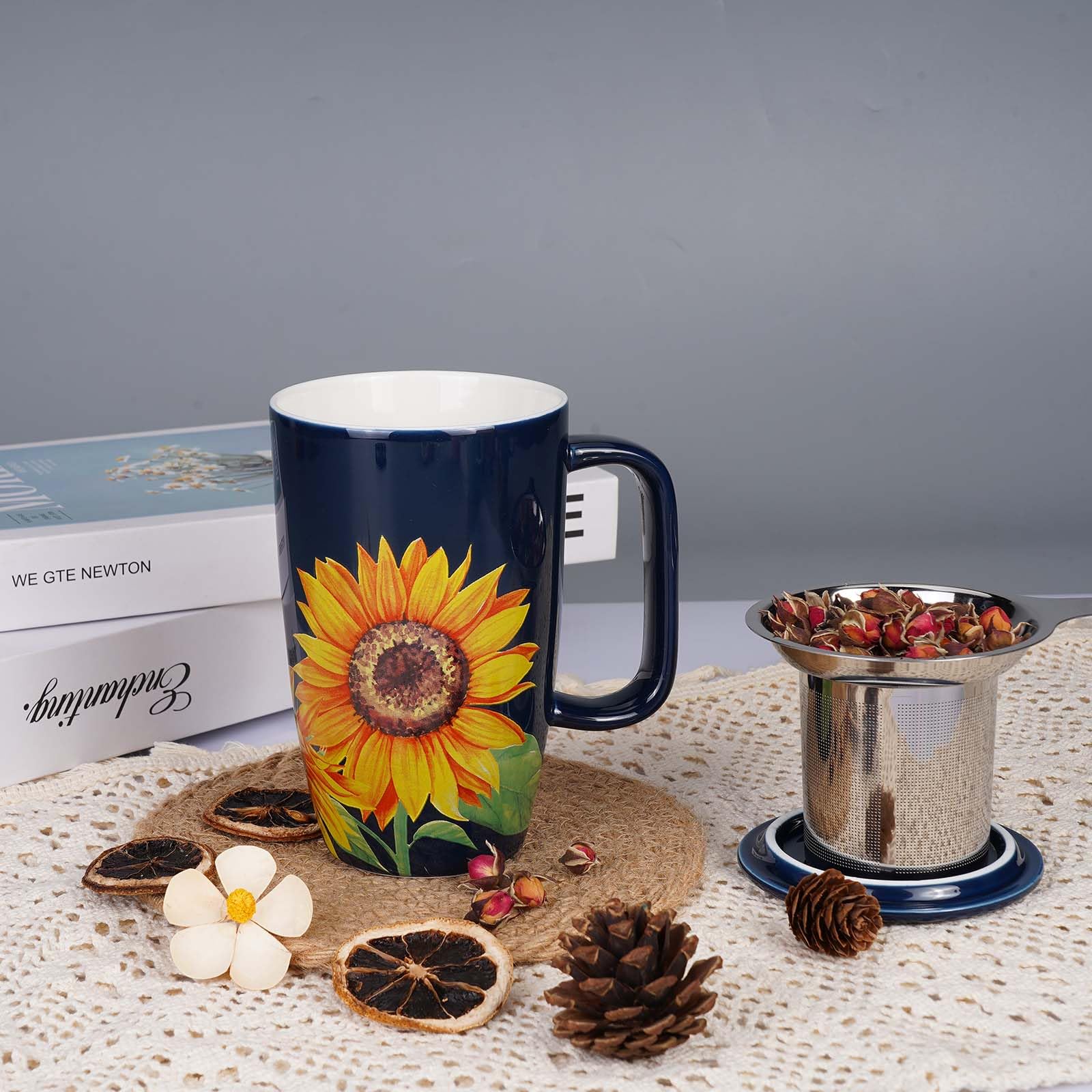 Sunddo ceramic mug with smooth surface, easy to clean after brewing