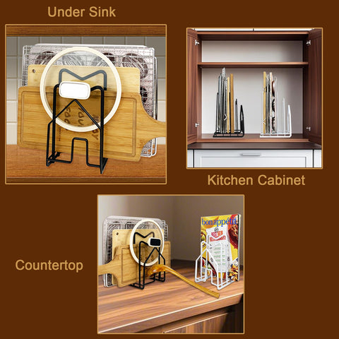 SUNFICON cutting board rack compact design suitable for small kitchens