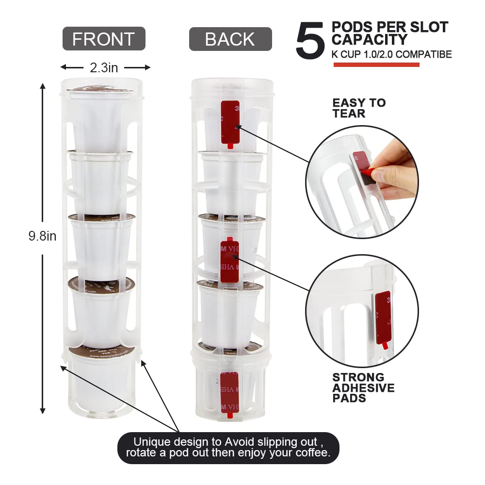 Sungrace K-Cup Holder holds up to 10 pods for quick coffee mornings.
