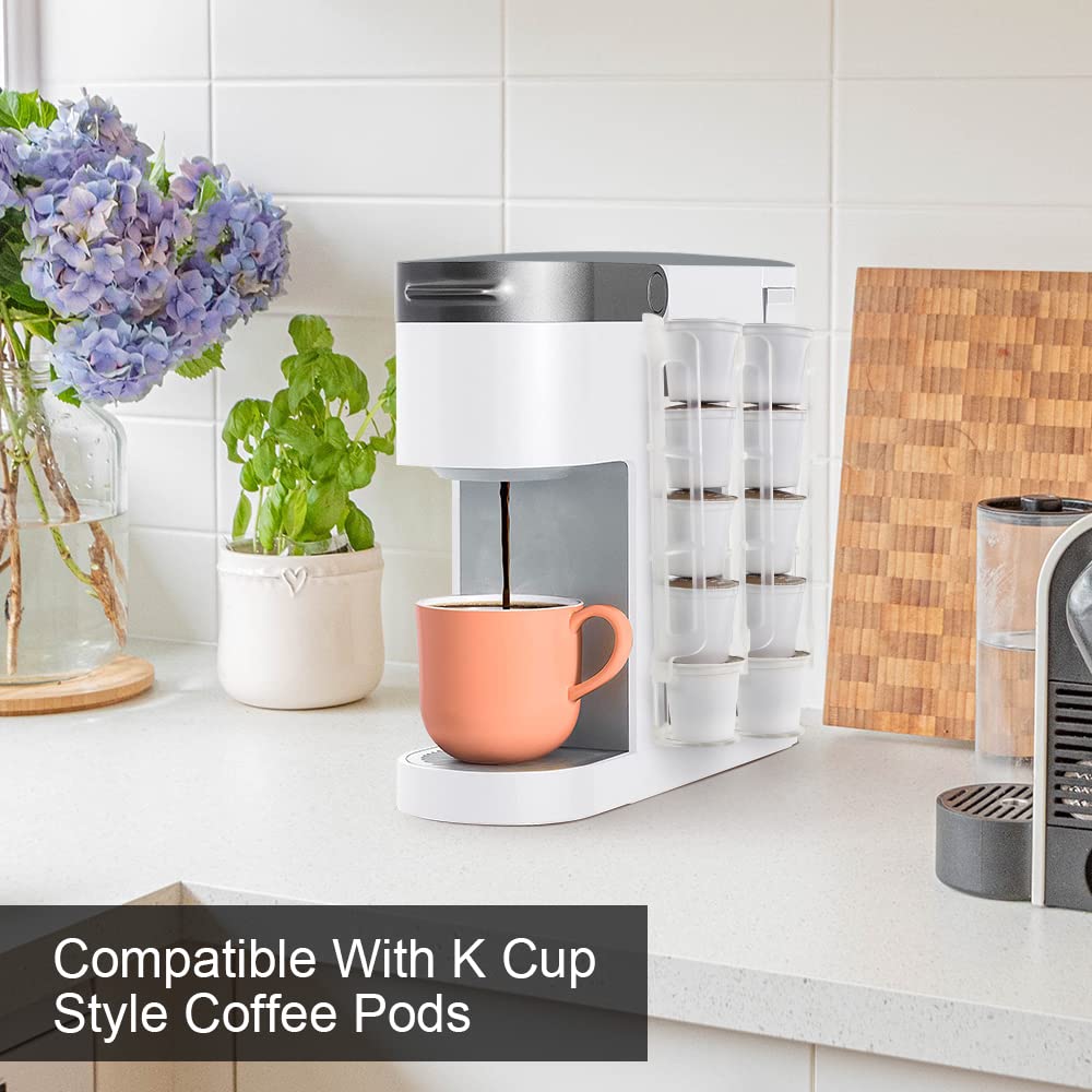 Sungrace K-Cup Holder installs on walls, cabinets, or fridges.