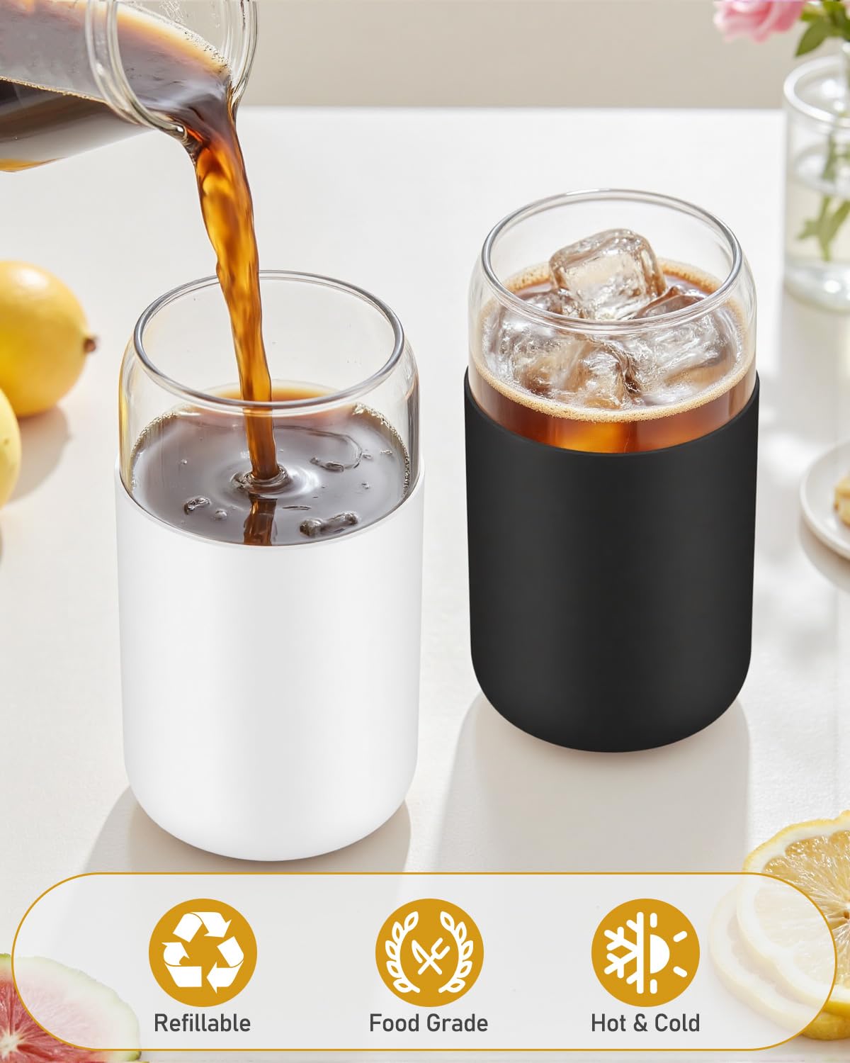Sungwoo versatile set for coffee, tea, juice, or cocktails.