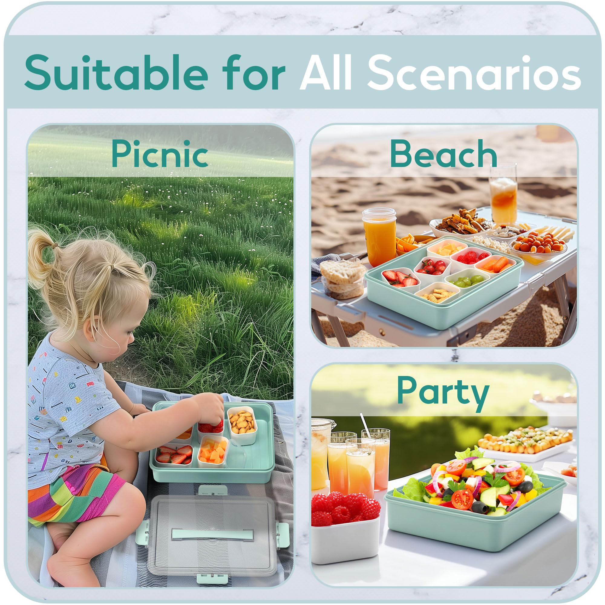 Multi-use Snackle Box platter design suitable for fruit or snacks.