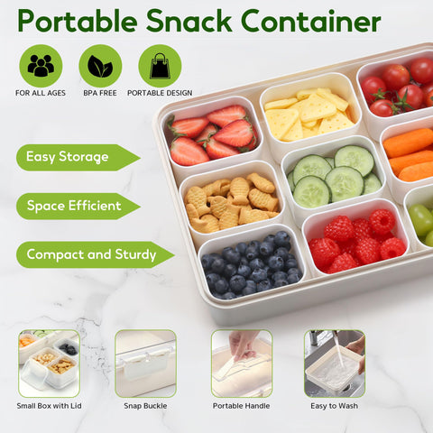 Sunhanny Snackle Box sturdy latches and handle for reliable transport