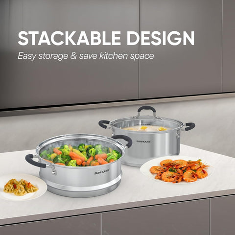 Sunhouse oven-safe up to 500°F for finishing touches on dishes.