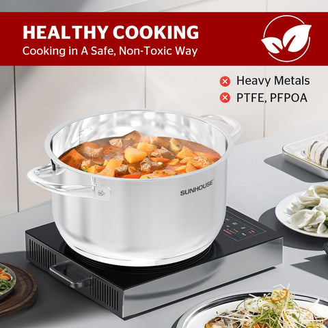 Sunhouse large-capacity stock pot great for batch cooking and canning.