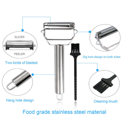 SUNKUKA rust-resistant 18/8 stainless steel construction lasts longer.