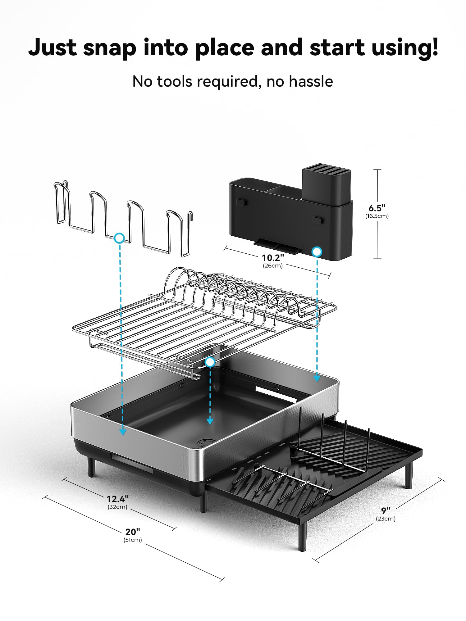 SUNLY compact footprint protects counters while saving space