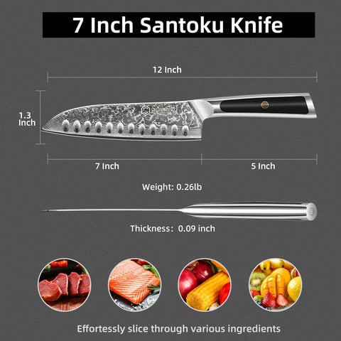 Sunnecko 7-inch kitchen knife ideal as a thoughtful gift for cooks.