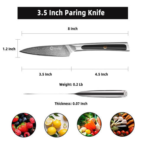Sunnecko paring knife in stylish box ready for gifting.