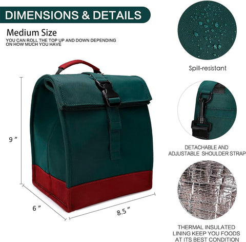 Sunny Bird durable nylon exterior lunch bag, tough in humid environments