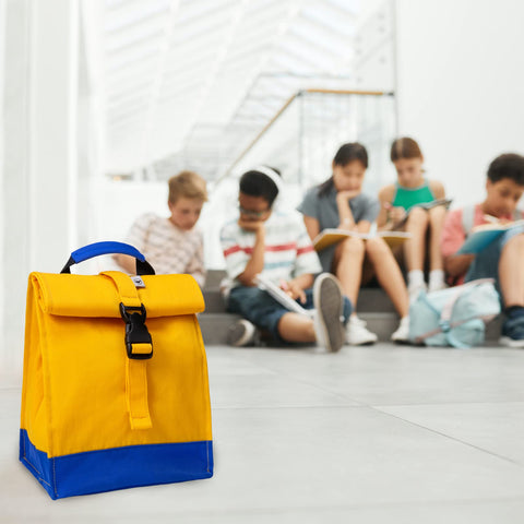 Sunny Bird yellow bag detachable strap, adjustable for shoulder or crossbody carry.