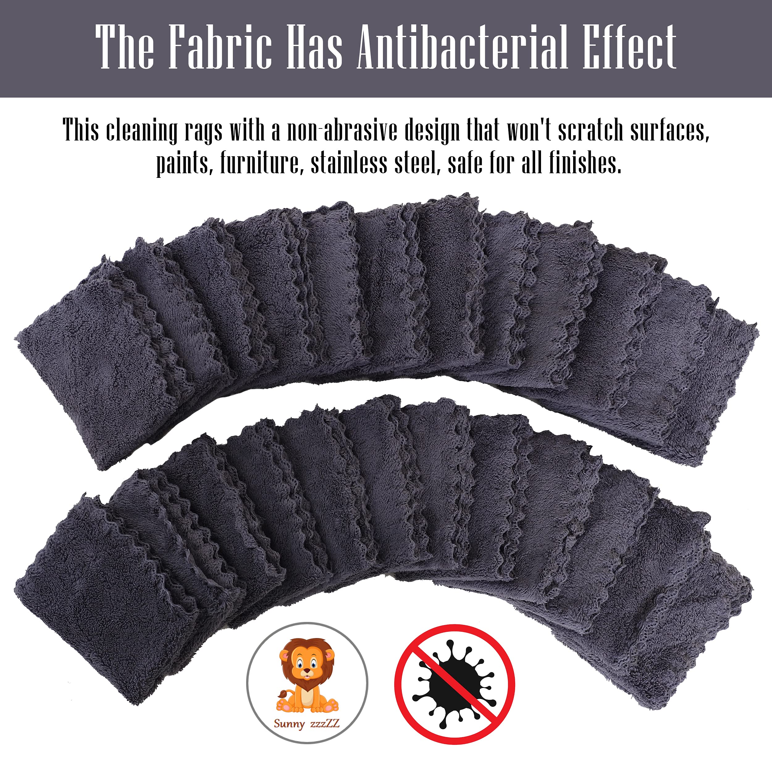Sunny zzzZZ dishcloths stay odor-free and fast-drying.