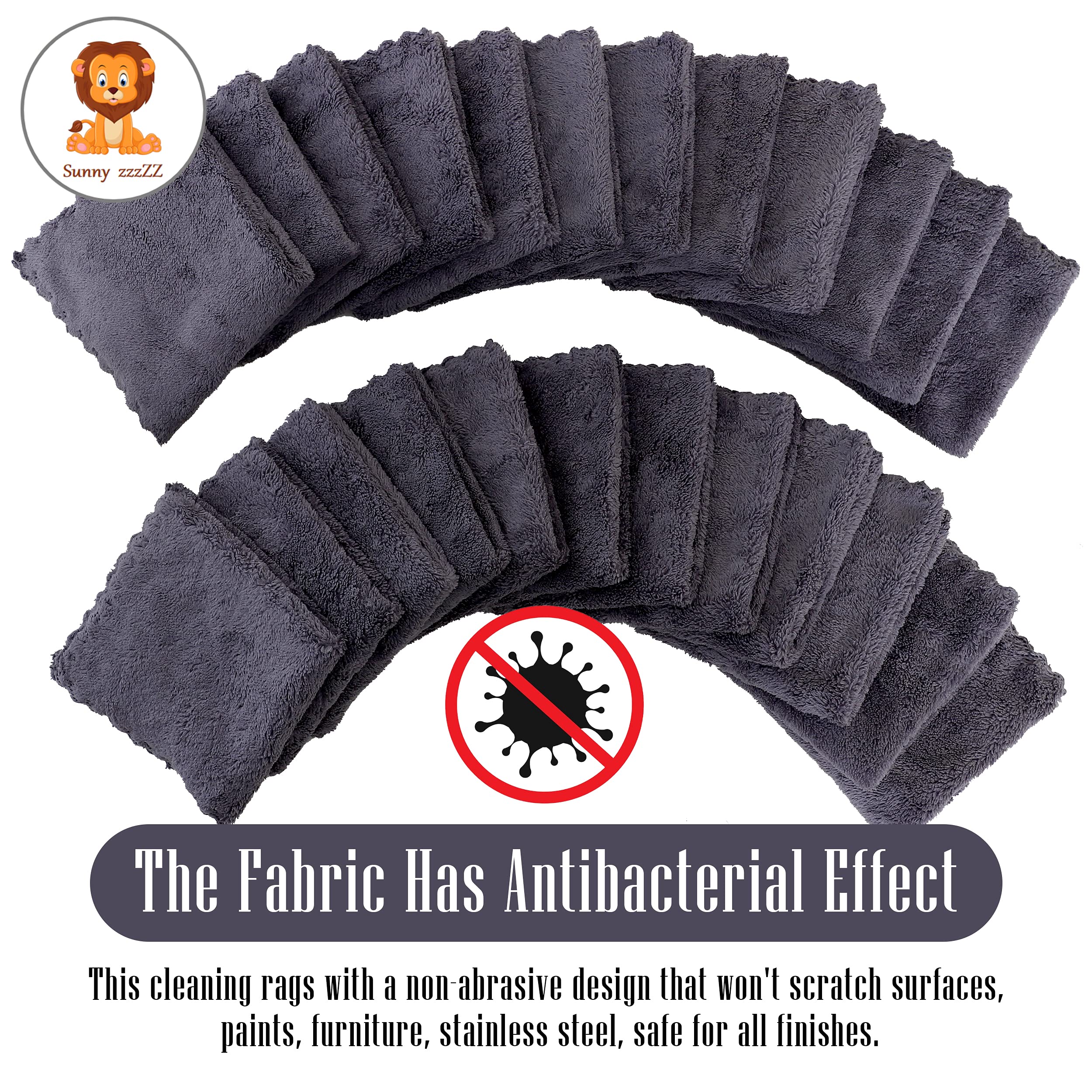 Sunny zzzZZ odorless dishcloths keep counters fresh.
