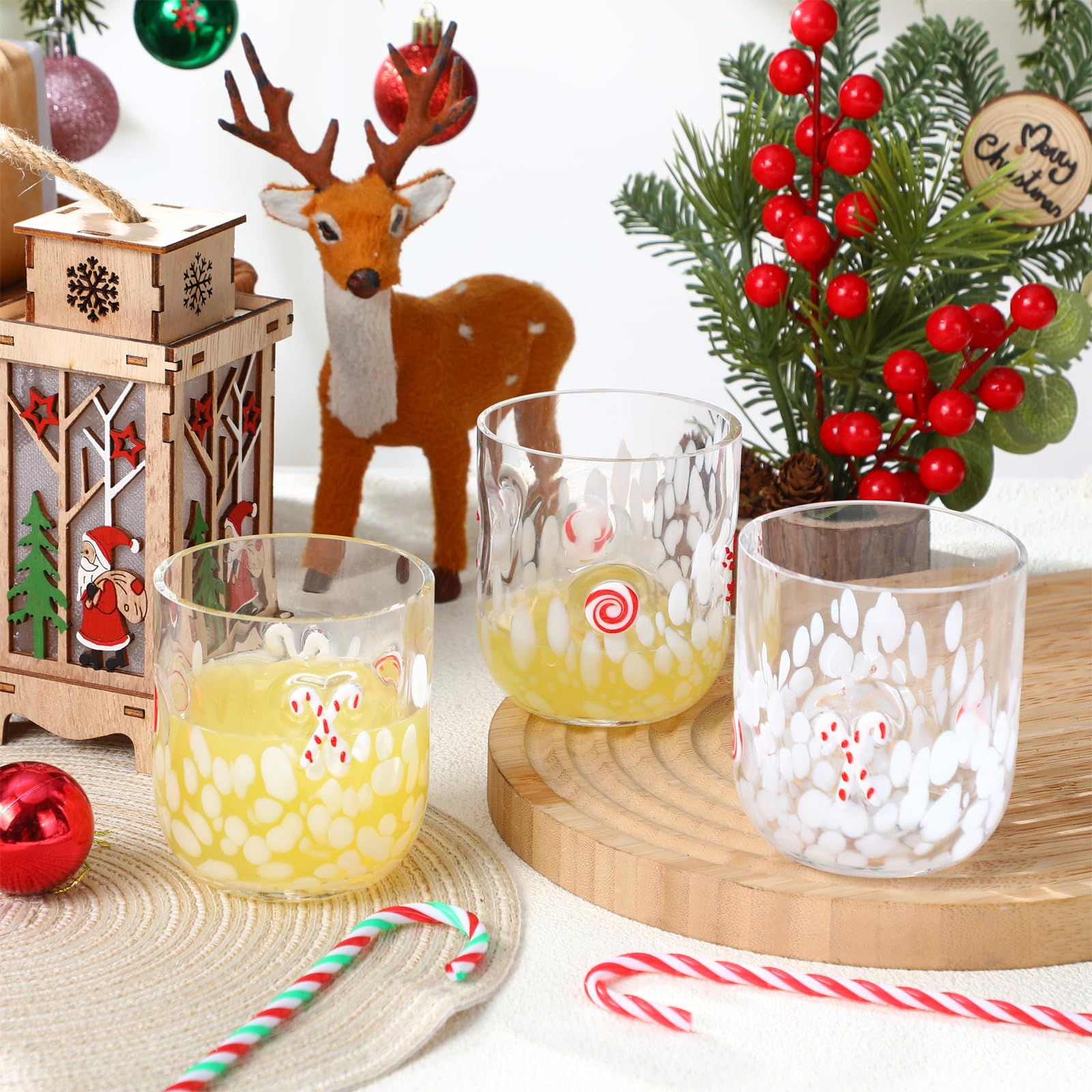 Sunnychicc 12oz glasses designed for cold beverages, from juice to iced coffee