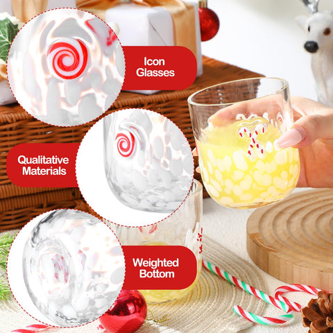 Sunnychicc holiday party glasses, ideal for serving beverages and impressing guests