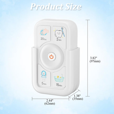 Sunnyload handwashing timer 20s with soap and faucet icons for thorough cleaning.