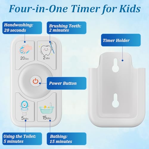 Sunnyload shower timer 15min with splash icon helps manage bath time for kids.