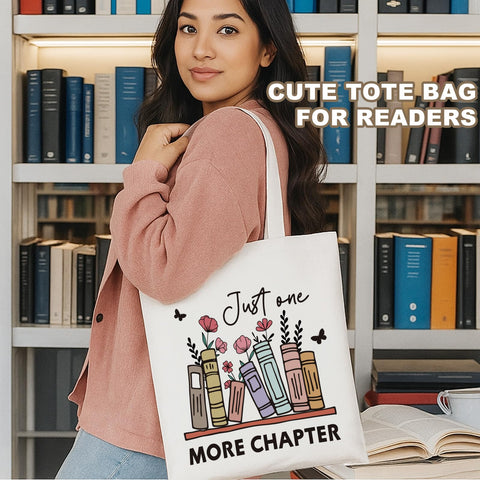 Sunnymove beige book-lover totes offering versatile everyday reading use