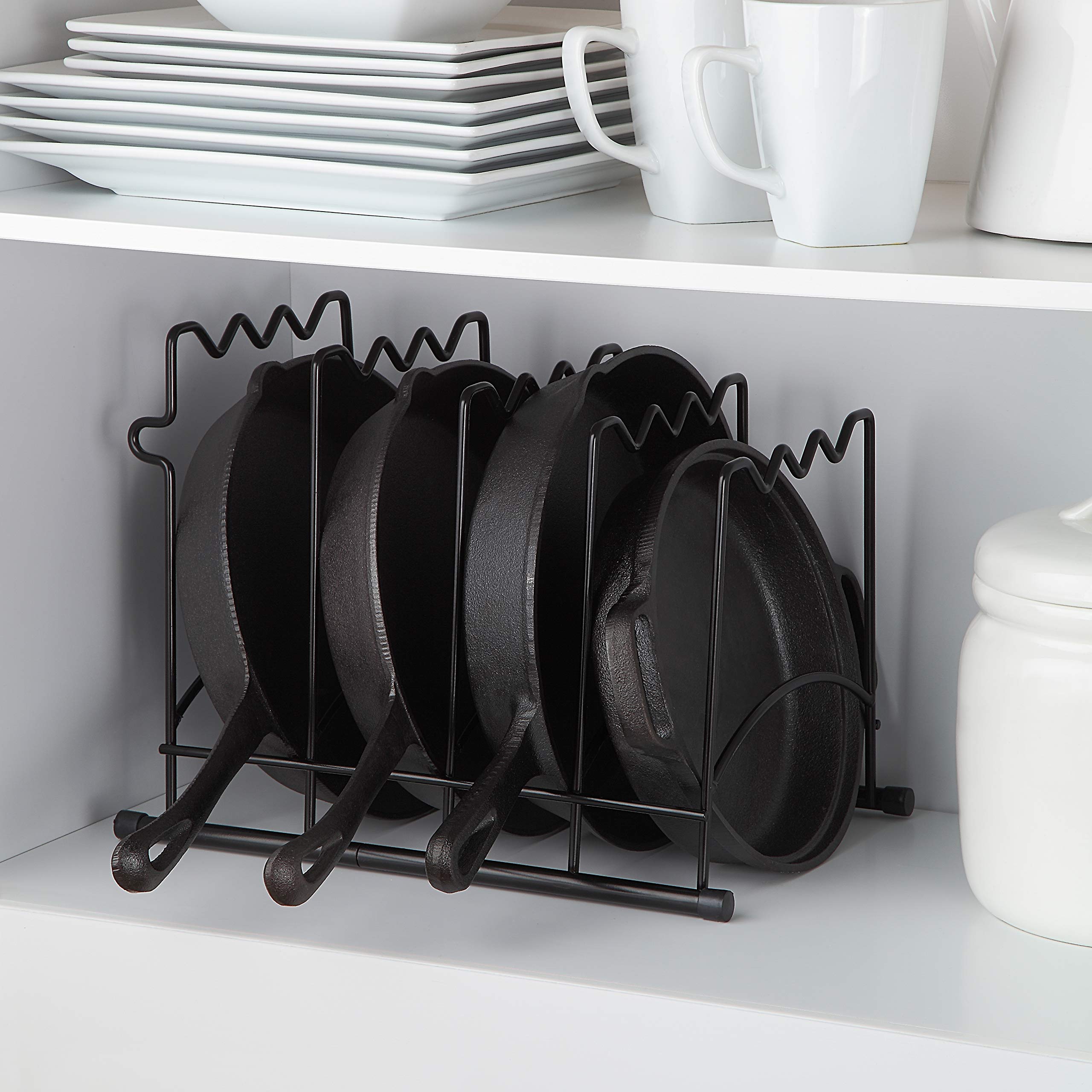 SunnyPoint rack features protective end caps to prevent cabinet scratches.