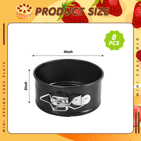 Sunnyray 4-inch mini cheesecake pans with leakproof design for easy release