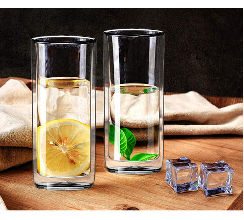 Sun's Tea borosilicate glass tumbler, interior close-up highlights durability.