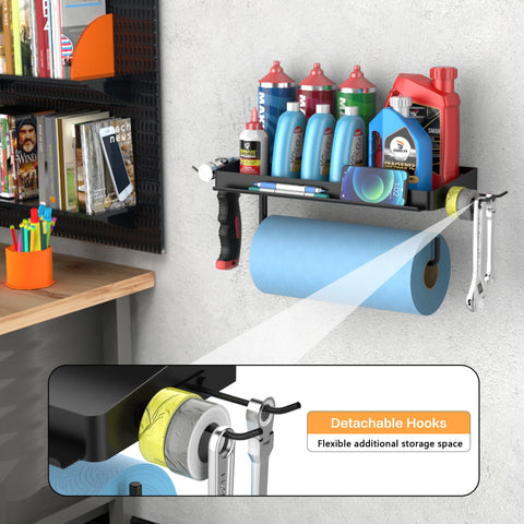 Suntech garage towel holder with one-hand tear design