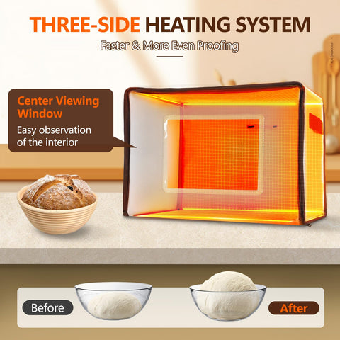 Suntee folding bread proofing box folded storage for compact kitchens.