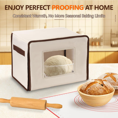 Suntee folding bread proofing box supports yogurt, kombucha, pizza dough and more.