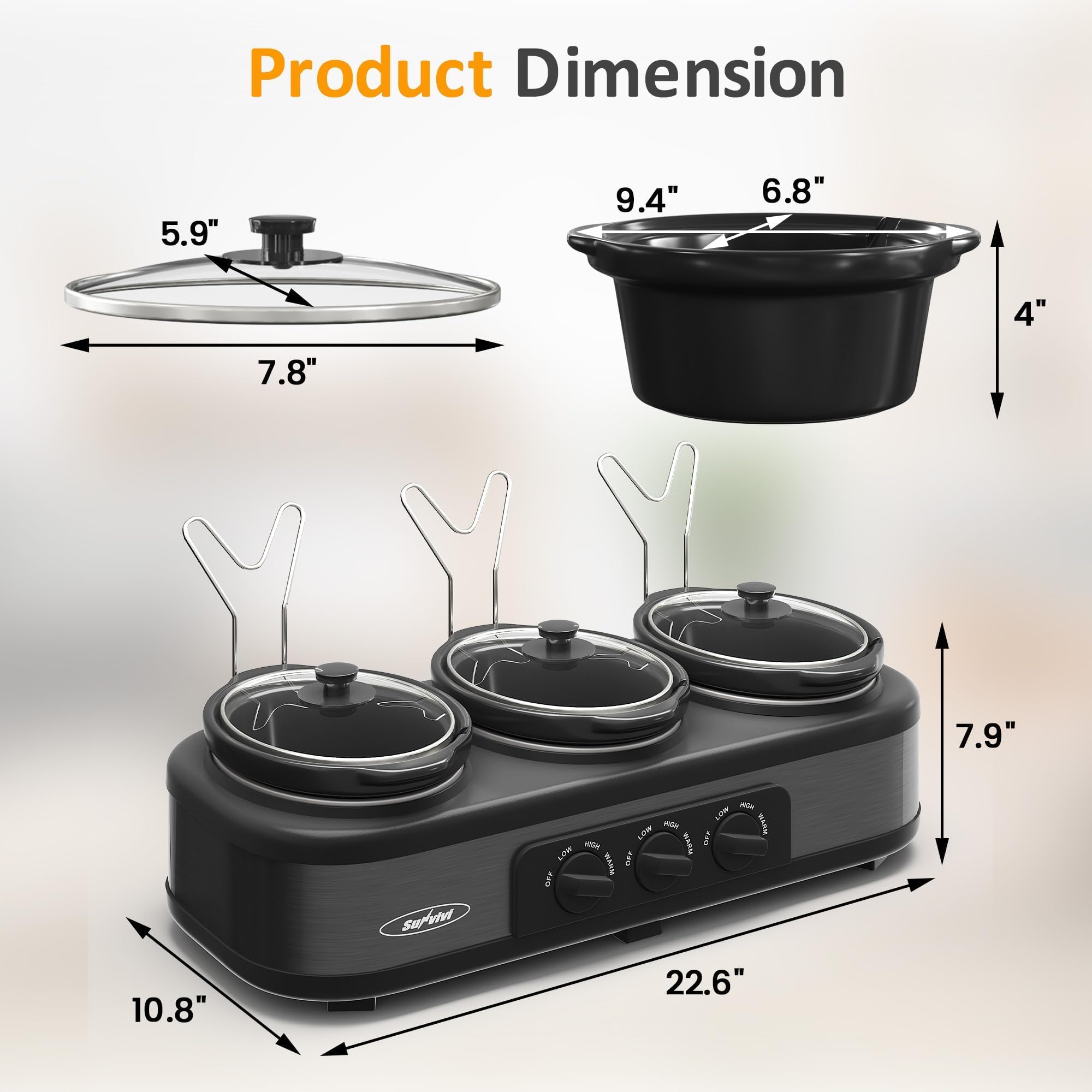 SUNVIVI dishwasher-safe crocks simplify cleanup after events
