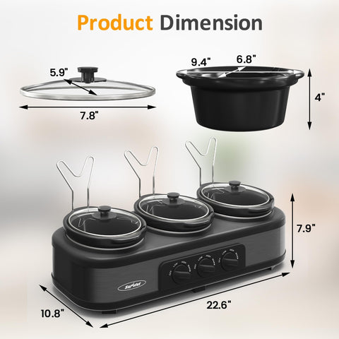 SUNVIVI dishwasher-safe crocks simplify cleanup after events