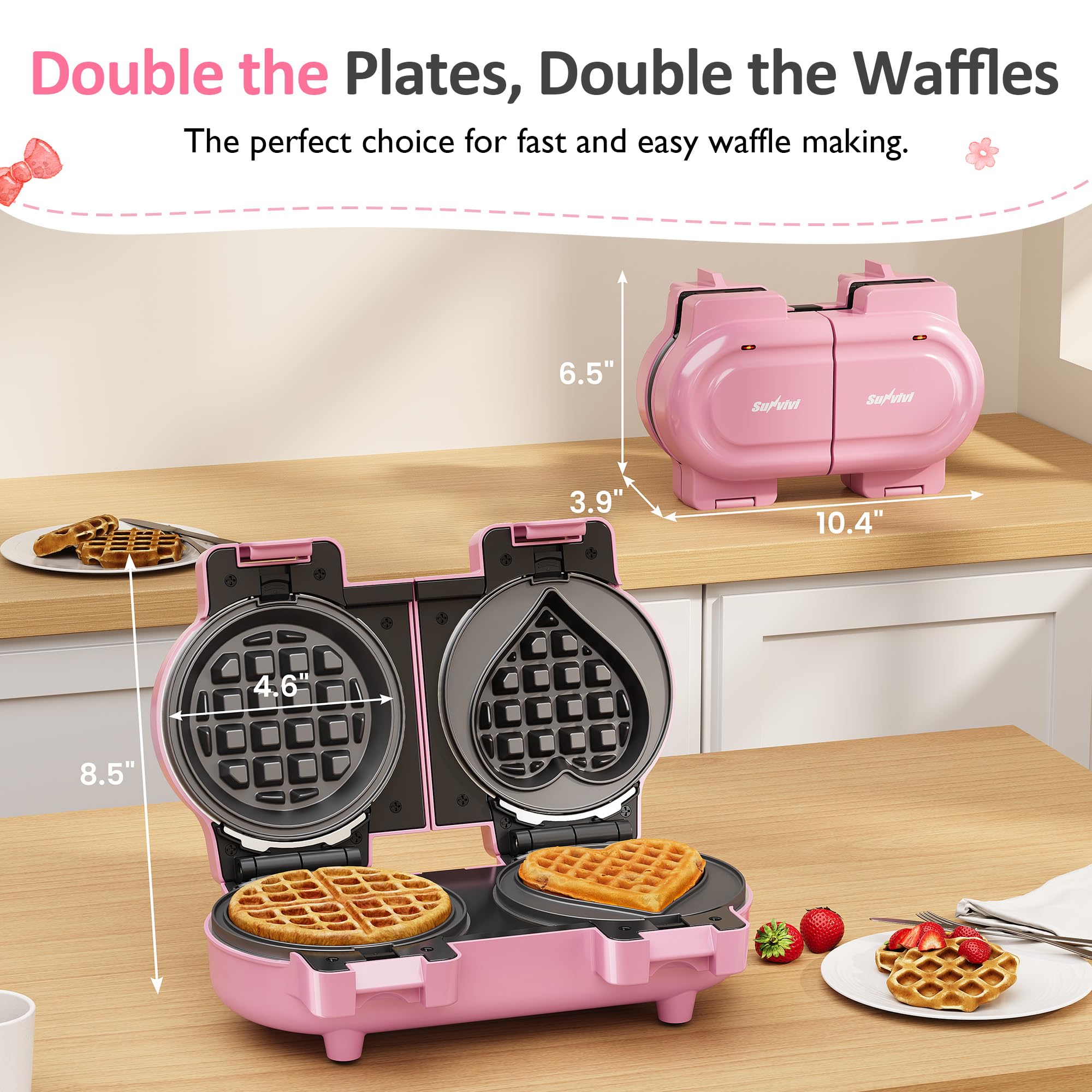 SUNVIVI fast preheat and dual indicator lights guide smooth operation.