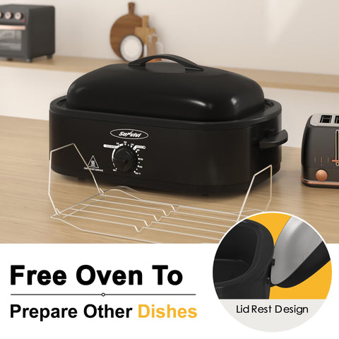 SUNVIVI removable pan and rack for easy setup and cleanup.