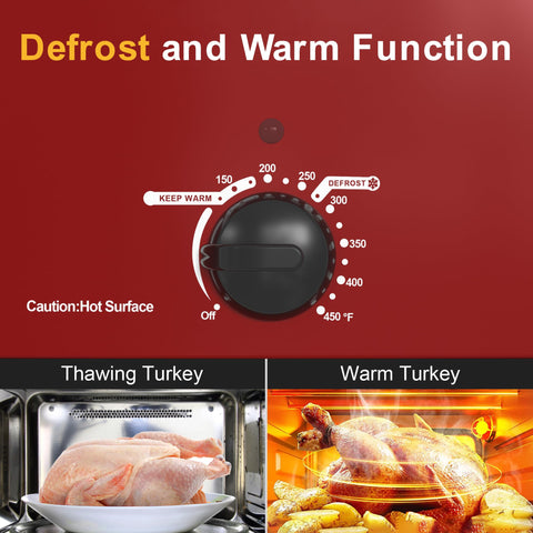 Sunvivi Roaster Oven stainless steel body offers durability and modern style.