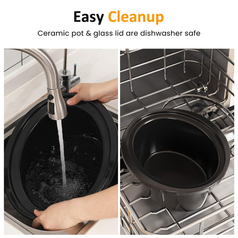 SUNVIVI dishwasher-safe pot simplifies cleanup after meal prep.