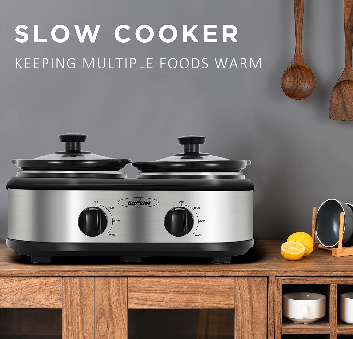 Sunvivi stainless steel base provides sturdy support during cooking sessions.