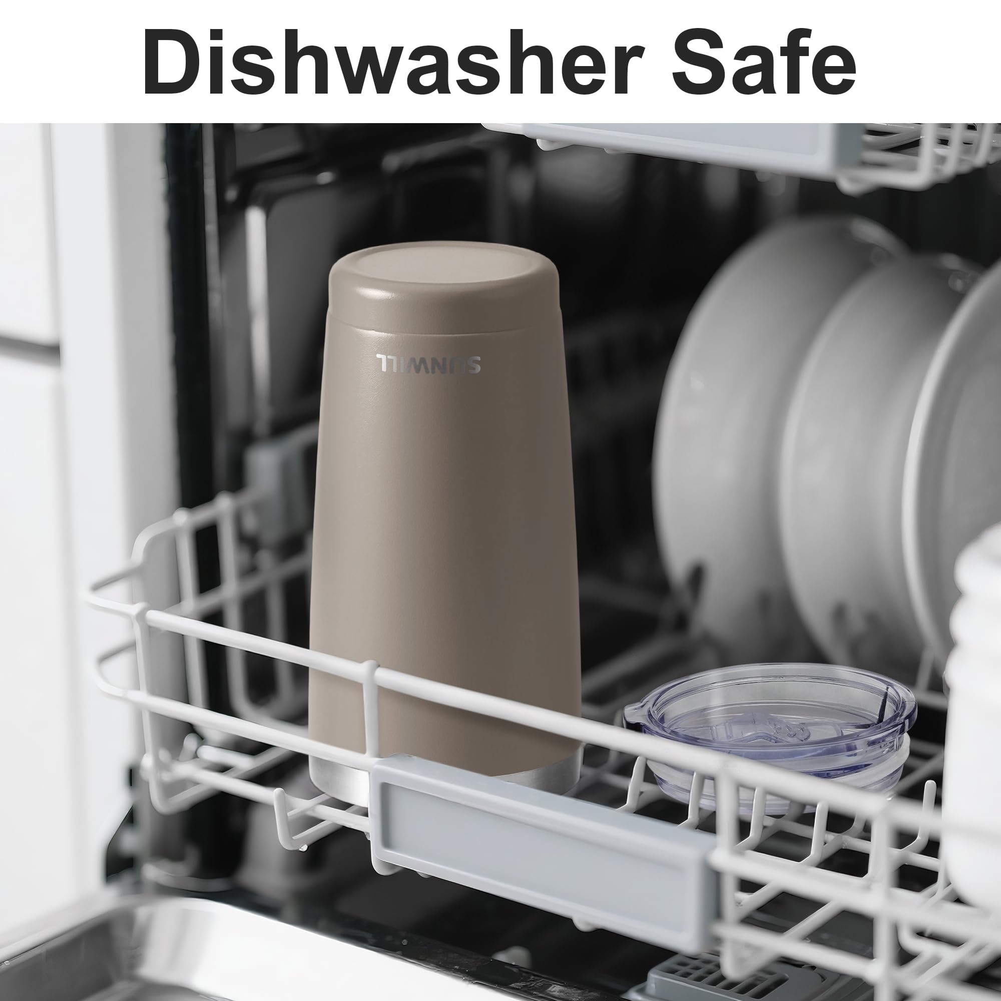 SUNWILL stainless steel interior keeps beverages pure and easy to clean.