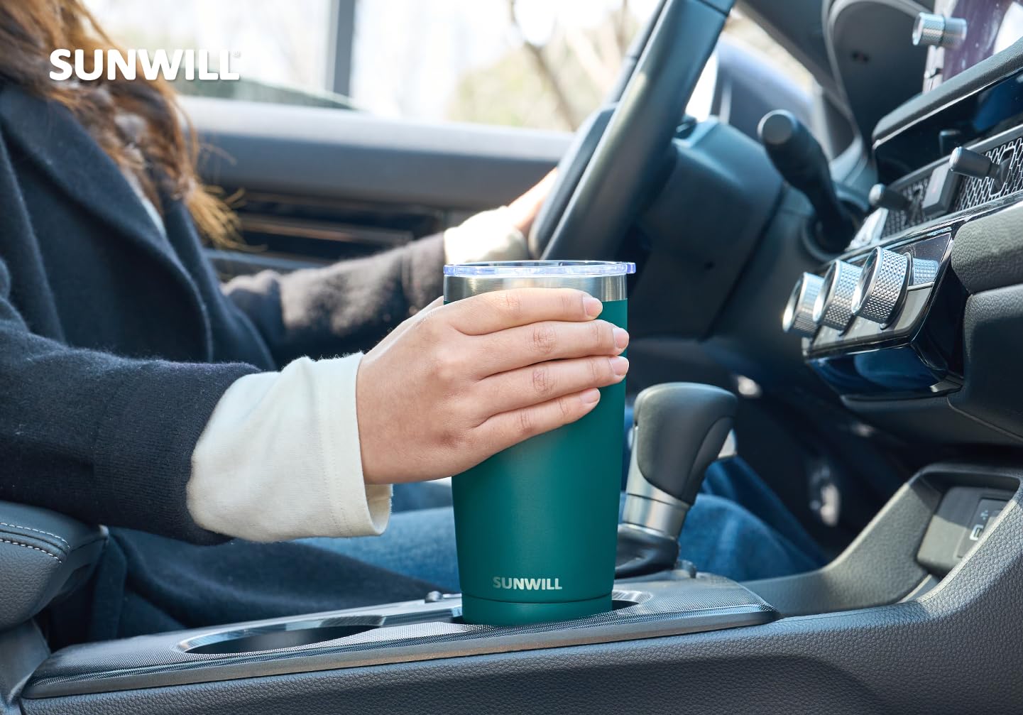 SunWill 20 oz capacity supports on-the-go hydration during daily activities