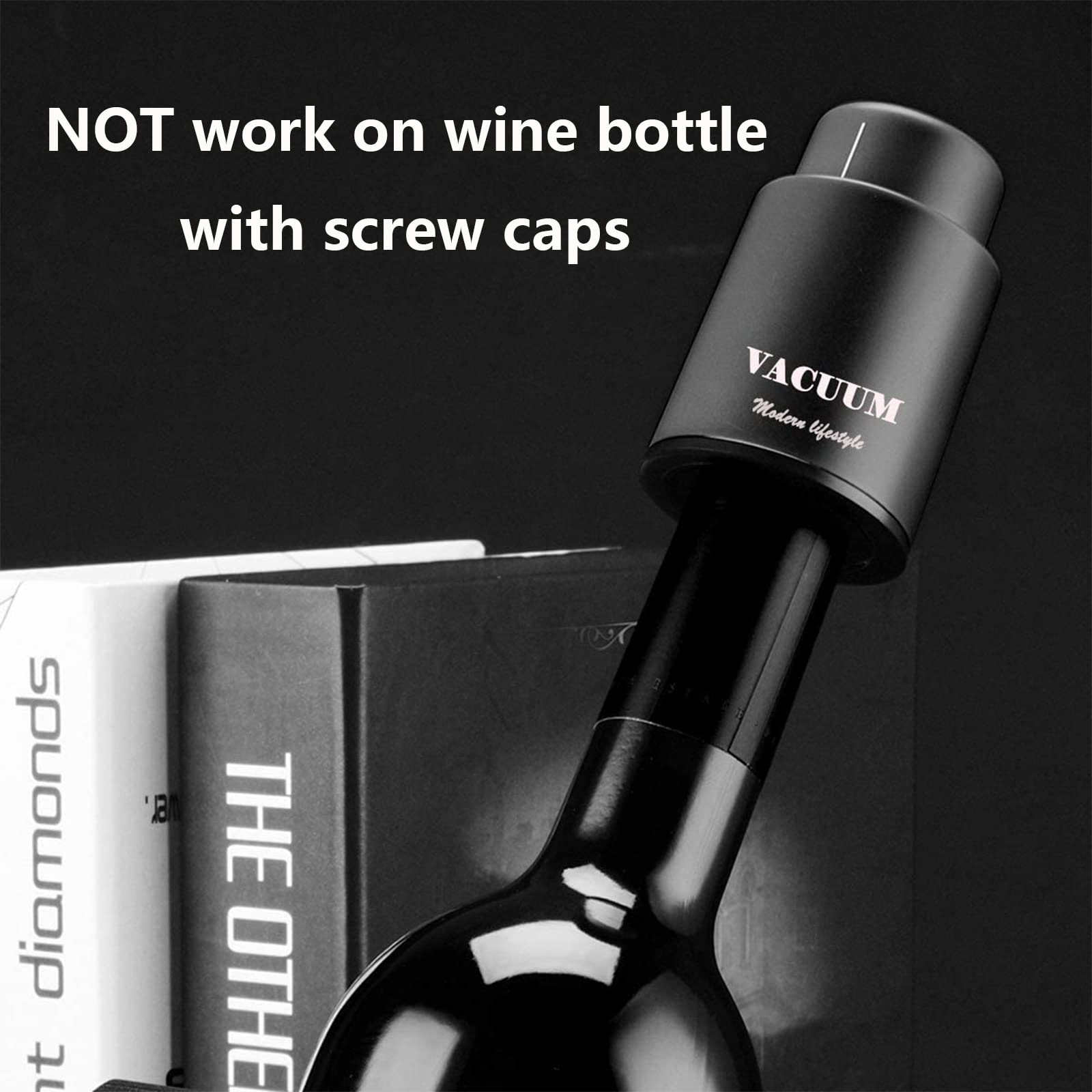 Sunwuun airtight stopper keeps wine fresh after opening bottles.