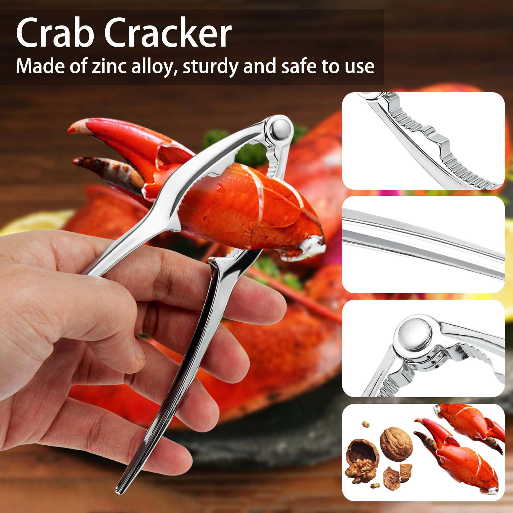 suoundey crab leg fork designed for precise meat extraction.