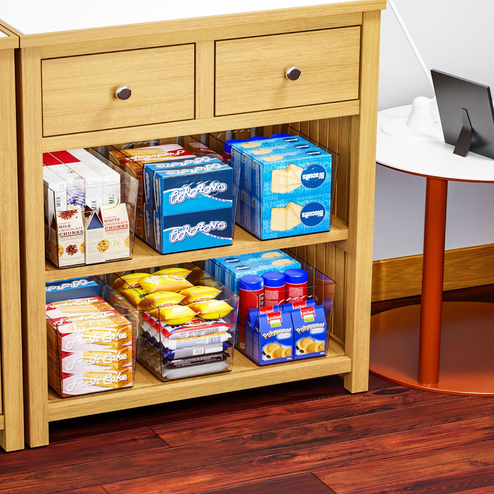 SuoXing fridge and pantry bin clear for versatile storage