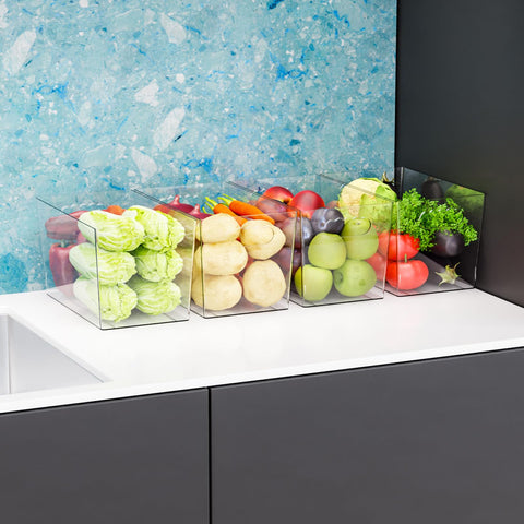 SuoXing fridge bin fits shelves and drawers