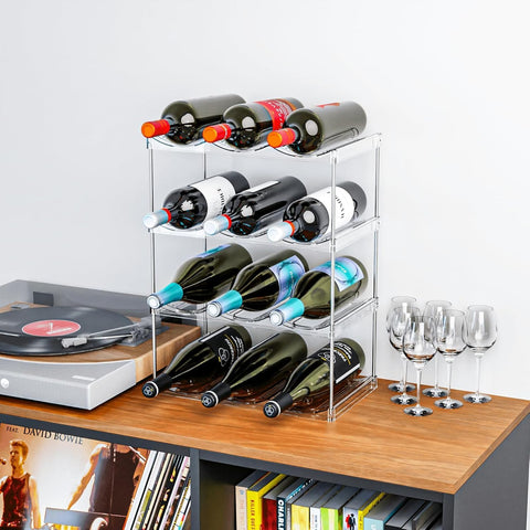 SuoXing stackable tier design adapts to different bottle sizes and spaces