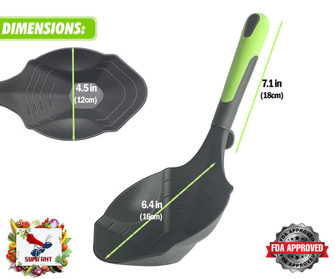 Supa Ant heat resistant silicone ladle safe up to 500F for busy kitchens