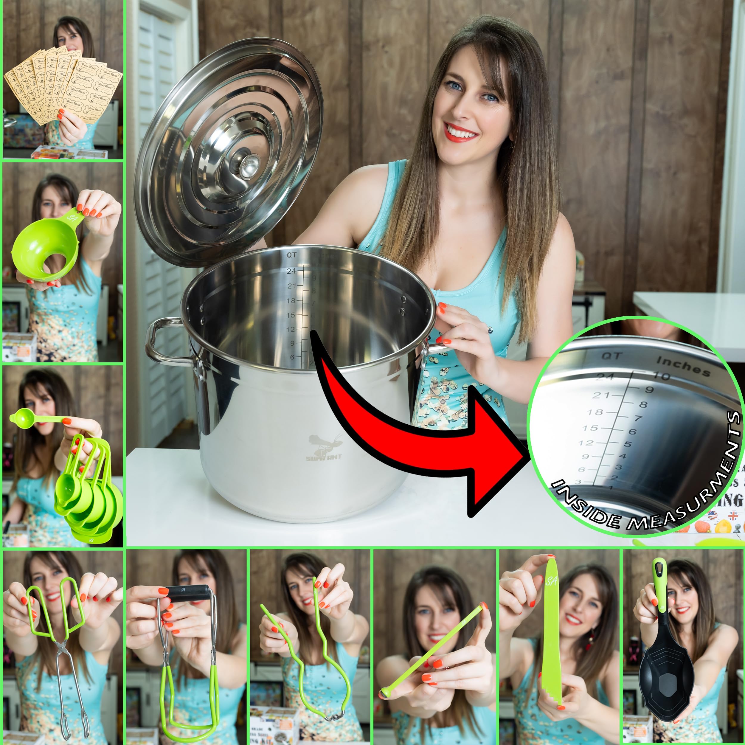 Supa Ant measuring cups and funnel for precise filling