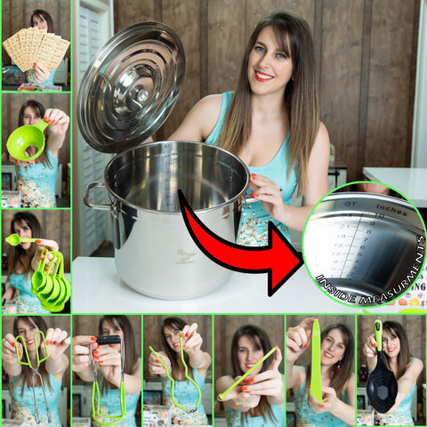 Supa Ant measuring cups and funnel for precise filling
