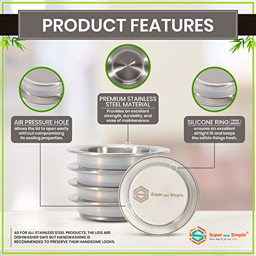Super and Simple Oui bamboo lid shows eco friendly design for petite jars